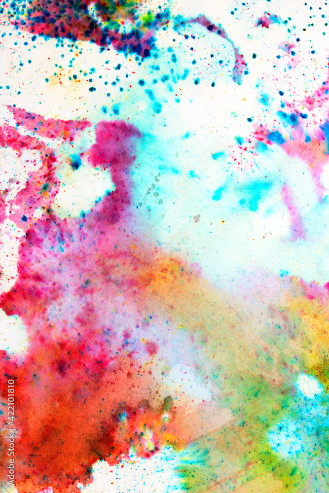 Watercolour Paint and Bleach Tie dye Effect for Background