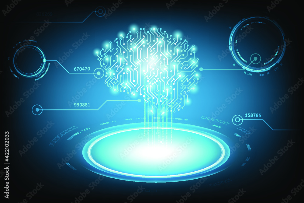 Brain-shaped electronic circuits are connected to a password-verified security system to transfer data between internal systems and applications outside the network. Brain-shaped electronic circuits are connected to a password-verified security system to transfer data between internal systems and applications outside the network.