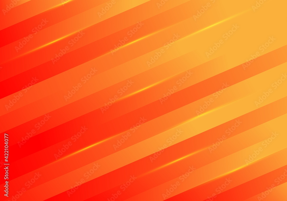 Abstract yellow diagonal stripes lines light on red background Abstract yellow diagonal stripes lines light on red background