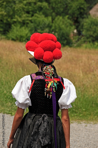 Bollenhut als Tracht im Schwarzwald