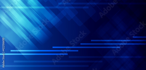 Dark blue background with design graphic elements. Abstract, science, futuristic, energy technology concept.