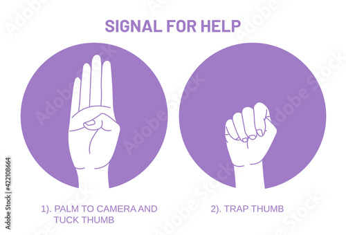 The Hand Signal for Help.
