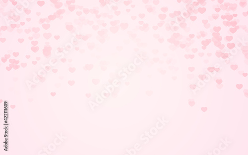 valentine day pink hearts on pink rose background.