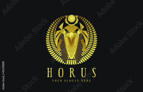 Horus Pharaoh God Face and head Egyptian Eagle
