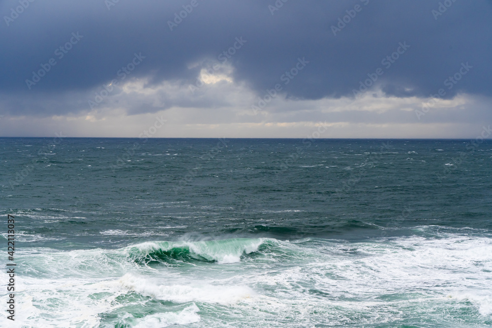 Storm clouds over the coast near Newport Oregon Storm clouds over the coast near Newport Oregon