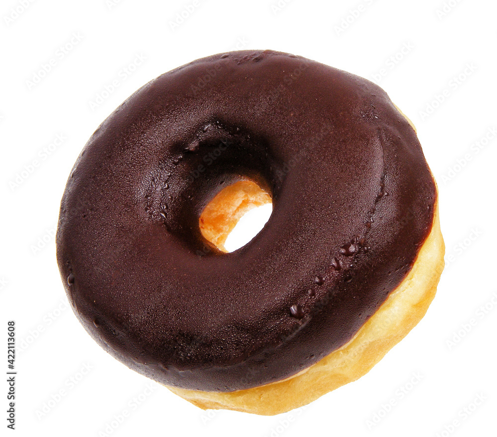 donut in chocolate isolated on white background
donut in chocolate isolated on white background