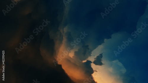 science fiction illustrarion  colorful space background with stars  nebula gas cloud in deep outer space 3d render