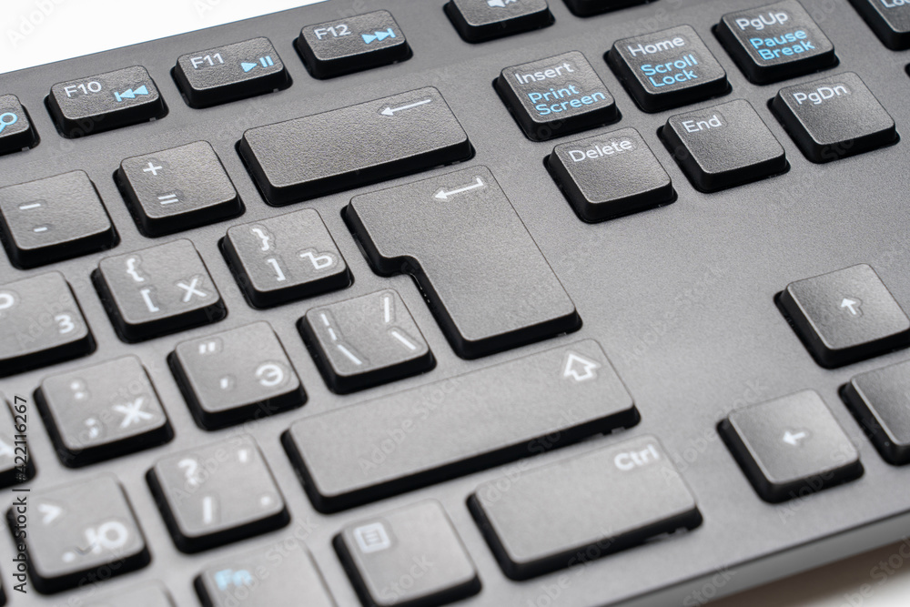 modern black keyboard close-up macro photo technology modern black keyboard close-up macro photo technology