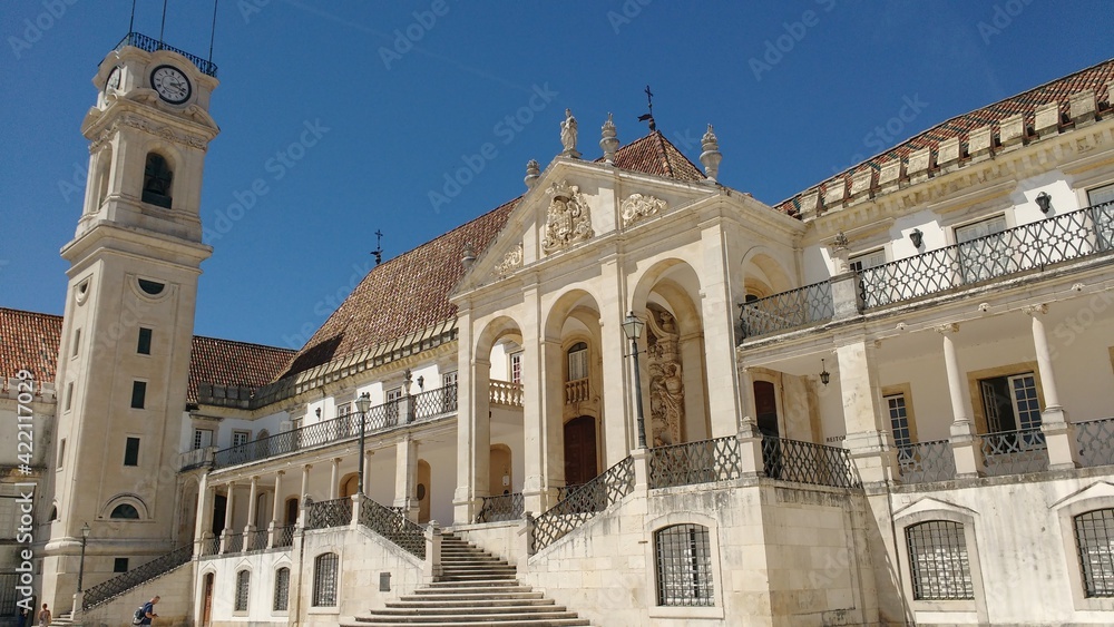 University of Coimbra facade, North Portugal