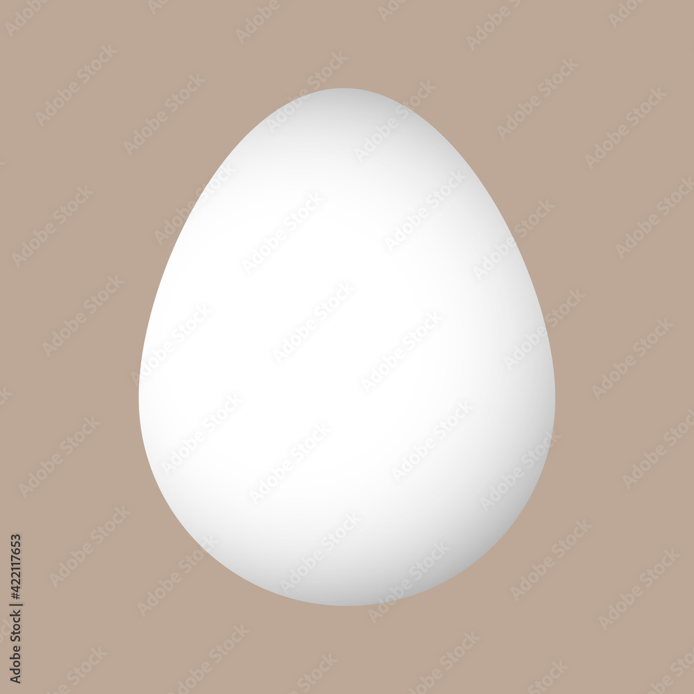 Vector white Easter egg with sunlight isolated on a beige background Vector white Easter egg with sunlight isolated on a beige background