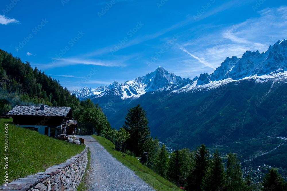 Massif du Mont Blanc dans les Alpes Française