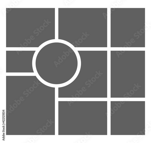 Collage mood board. Branding presentations. Mosaic mood board. Vector image collections