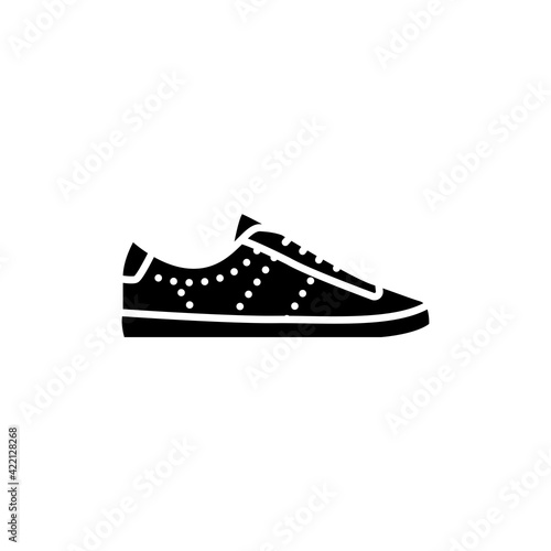 Gumshoes black glyph icon. Pictogram for web page, mobile app, promo.
