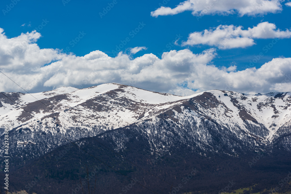 Snowy mountain landscape, Armenia