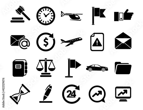 Communication icons. Web icons set. Internet icons collection.