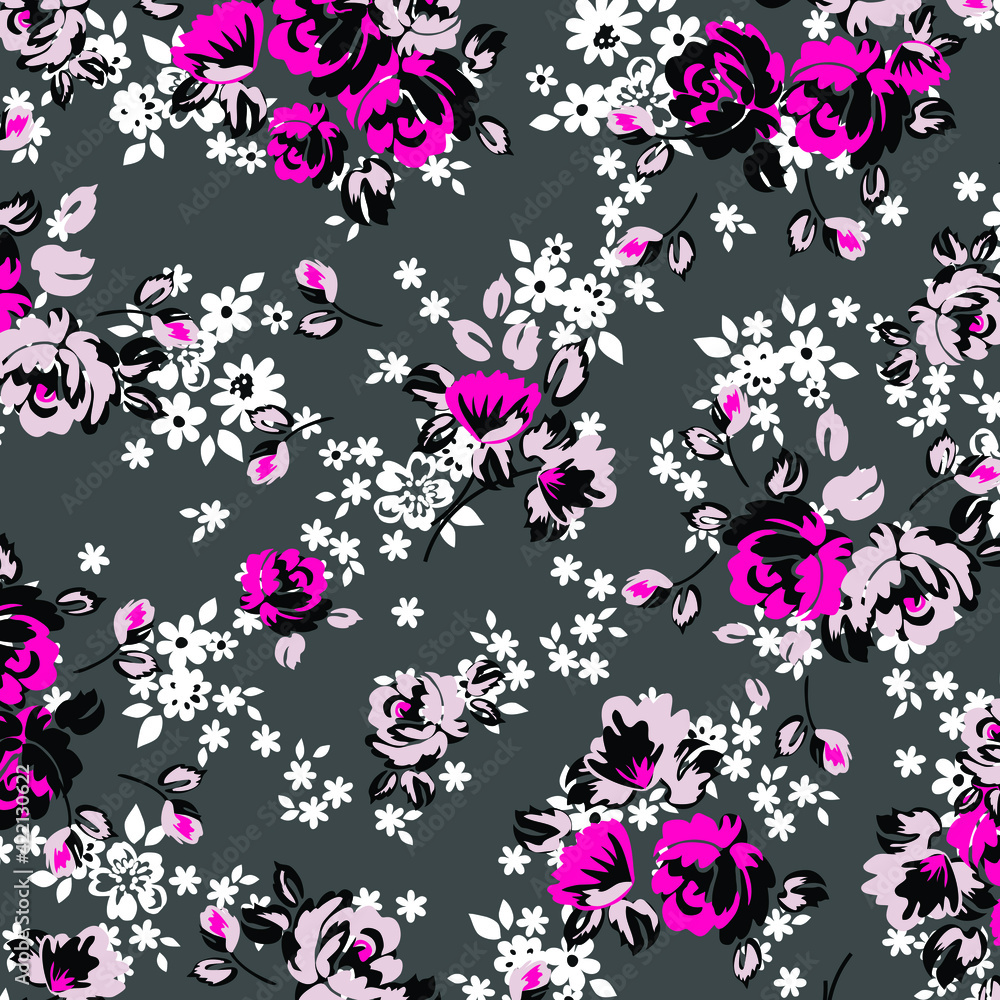 Floral background for textiles. Floral background for textiles.