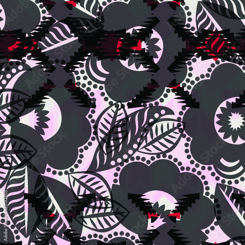 Floral background for textiles.