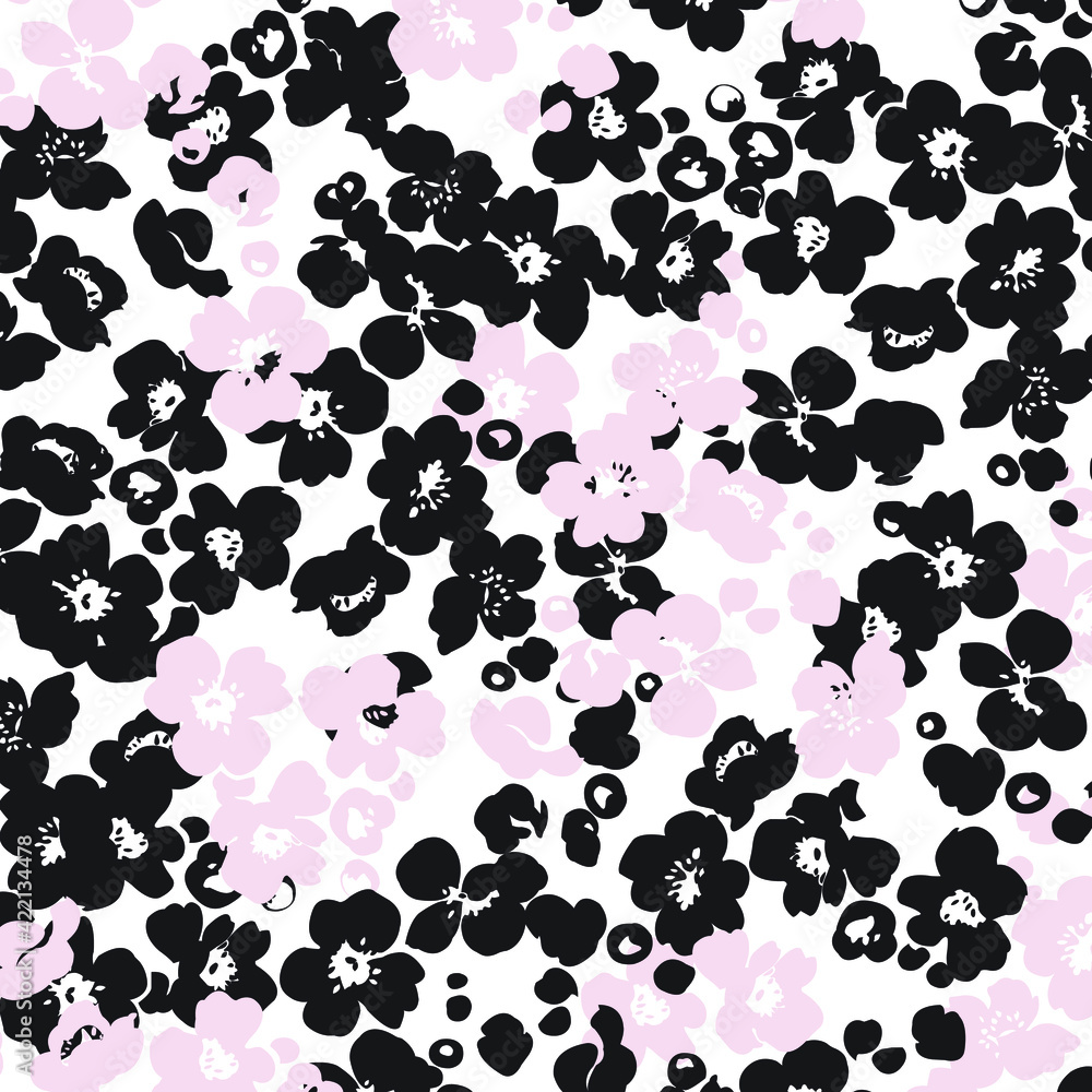 Fototapeta premium Floral background for textiles.