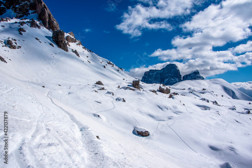 white valleys in the dolomites six