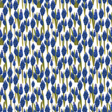 Muscari pattern, watercolor muscari digital paper, floral fabric pattern, floral fashion pattern