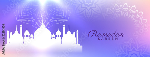Ramadan Kareem festival stylish islamic banner design © Tamarindarts