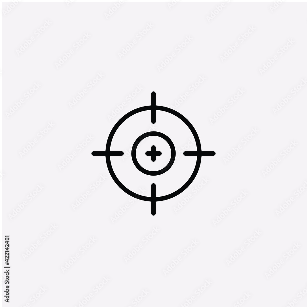 target and arrow icon sign vector target and arrow icon sign vector