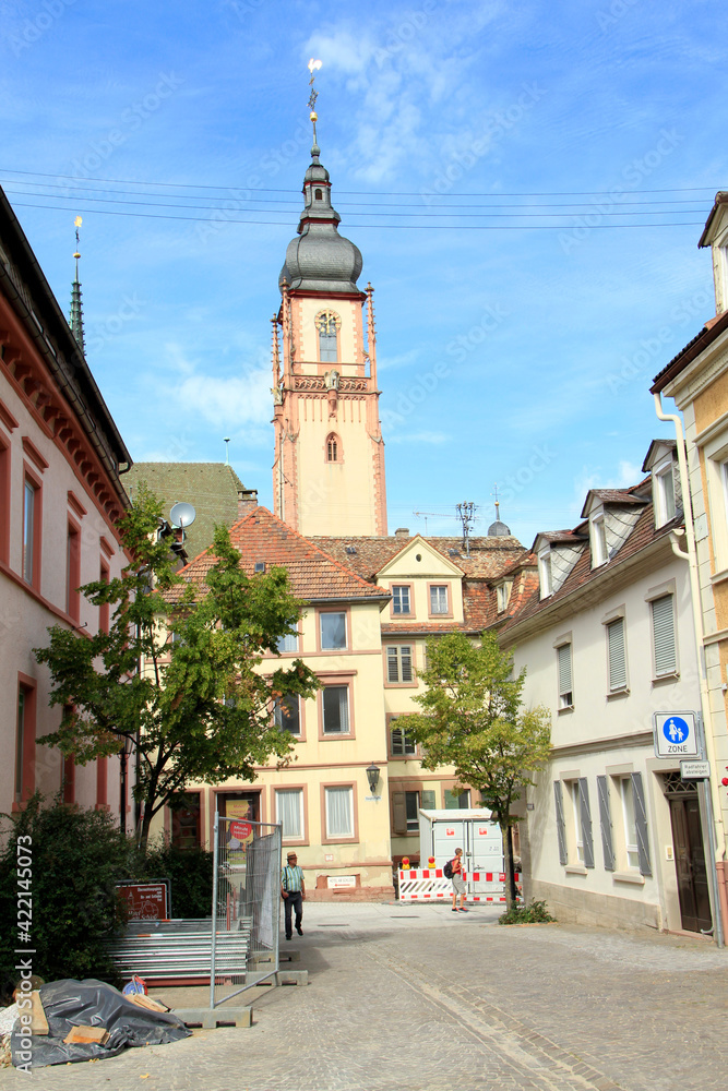 Obraz premium Tauberbischofsheim, Church St. Martin, Germany, Europe