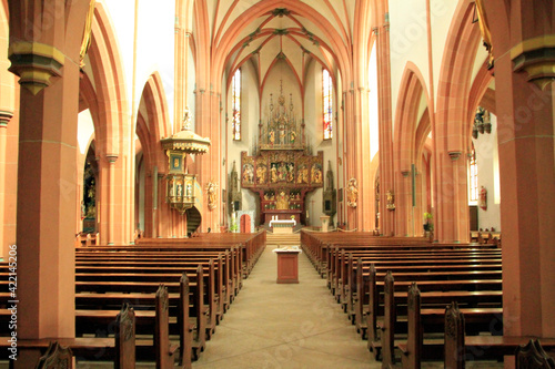 Tauberbischofsheim, Kirche St. Martin, Deutschland, Europa -- Tauberbischofsheim, Church St. Martin, Germany, Europe