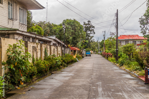 View of a street in Silay city, Philippines.