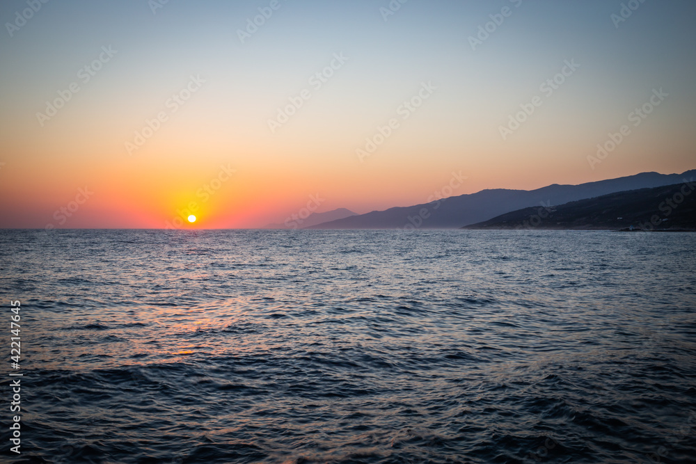 sunrise in Icaria, Greece