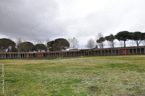 Ancient ruins of Pompei city (Scavi di Pompei), Naples, Italy photo