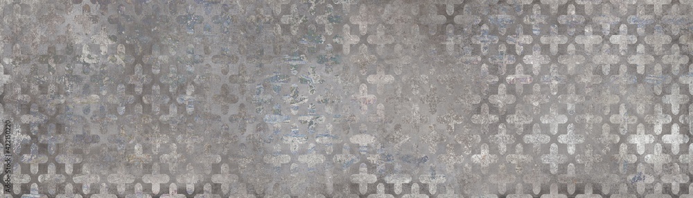 seamless patterned background on cement floor