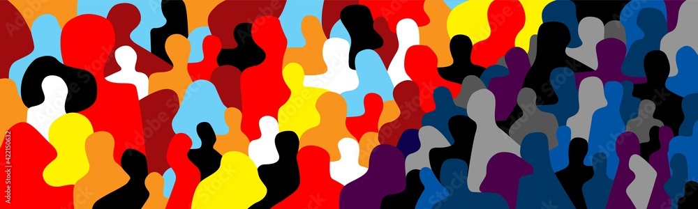 modern people - abstract vector art illustration, design element modern people - abstract vector art illustration, design element