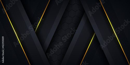 Abstract luxury dark black metal background. graphic design element for invitation, cover, background. elegant decoration