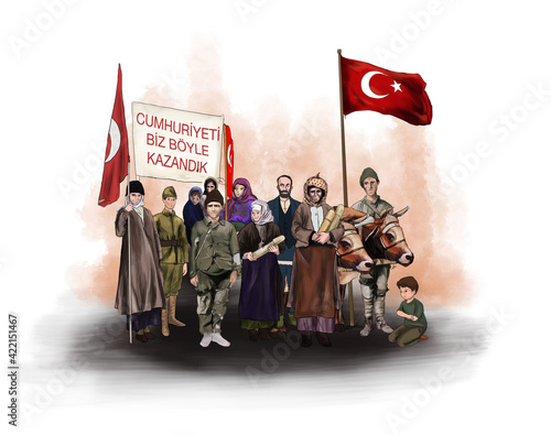 October 29 Republic Day,Turkish people after the war of liberation. Turkish people after the War of Independence. Tr translation: (29 Ekim cumhuriyet bayramı , kurtuluş savaşı sonrası türk halkı)