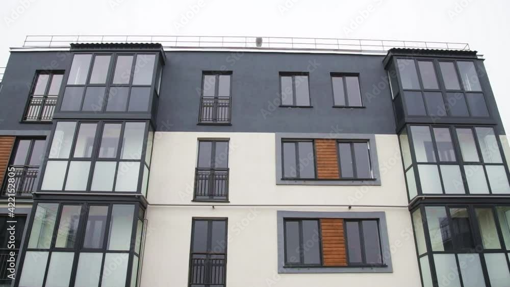 Apartment buildings in the high-tech style Apartment buildings in the high-tech style