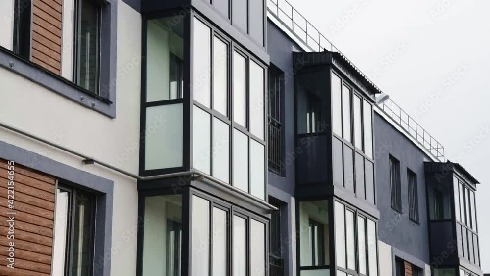 Apartment buildings in the high-tech style Apartment buildings in the high-tech style