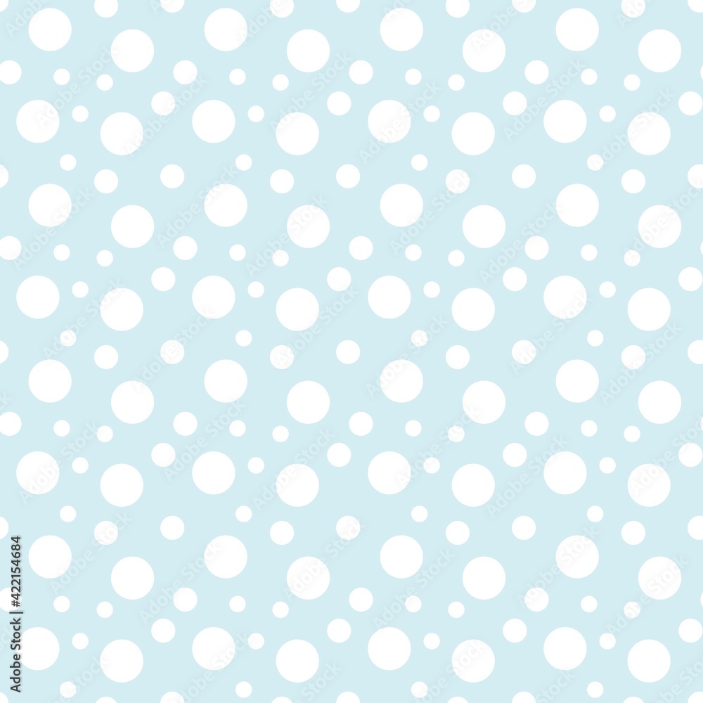 Colorful seamless dot pattern with pastel blue background Colorful seamless dot pattern with pastel blue background