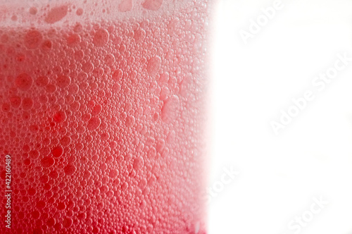 Bubbles from a fizzy drink