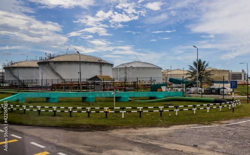 Oil storage tanks in Brunei © Matyas Rehak