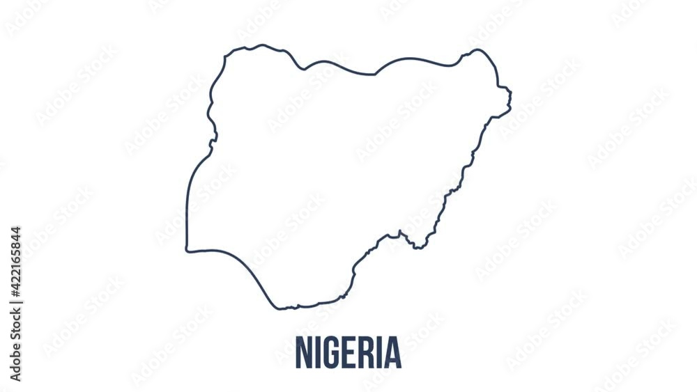 Line map the national flag of Nigeria in stop motion effect. Nigeria flag brush strokes art background. Line map the national flag of Nigeria in stop motion effect. Nigeria flag brush strokes art background.