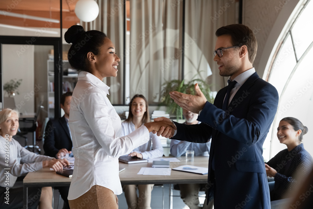 Female And Male Business Partners