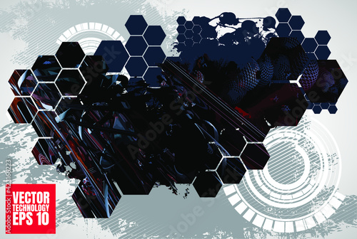 Futuristic technology style. Elegant background for business tech presentations
