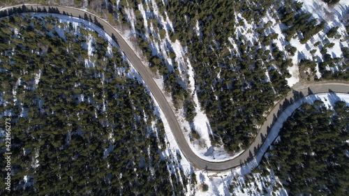 Carretera de nieve en el Pirineo  photo