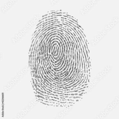 Fingerprint ID grey background