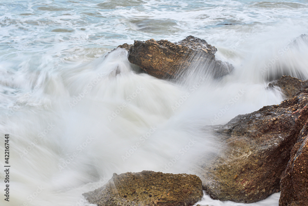 waves on the rocks waves on the rocks