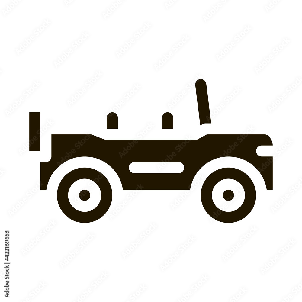 Automobile Icon Vector Glyph Illustration Automobile Icon Vector Glyph Illustration