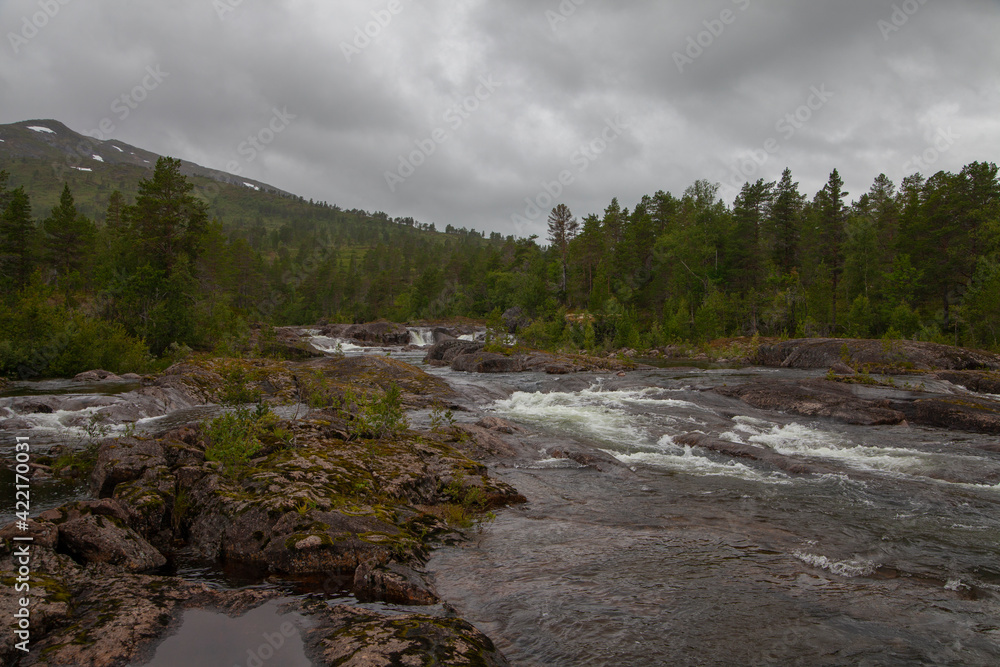 River that flows through a mountain area called Trollheimen (Home of Trolls) in Norway River that flows through a mountain area called Trollheimen (Home of Trolls) in Norway