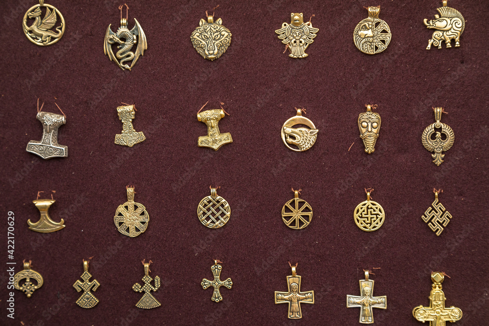 Handmade Traditional Pagan Bronze Amulets