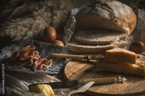 bread and ingredients